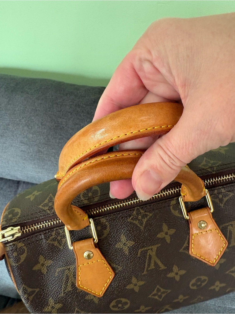 Louis Vuitton Brown Monogram Top-Handle Satchel - Picture 3 of 15